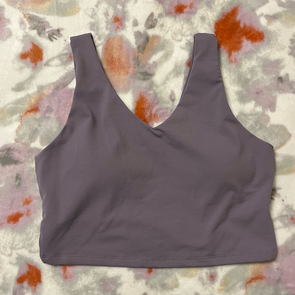 Yoga purple crop top.